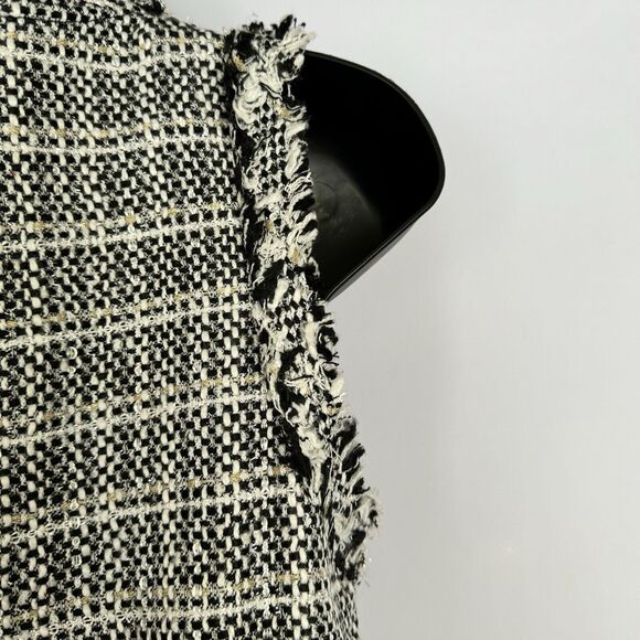 Endless Rose Whitney Tweed Chanel Style Dress Black And White Stripe Women’s S - Picture 6 of 10